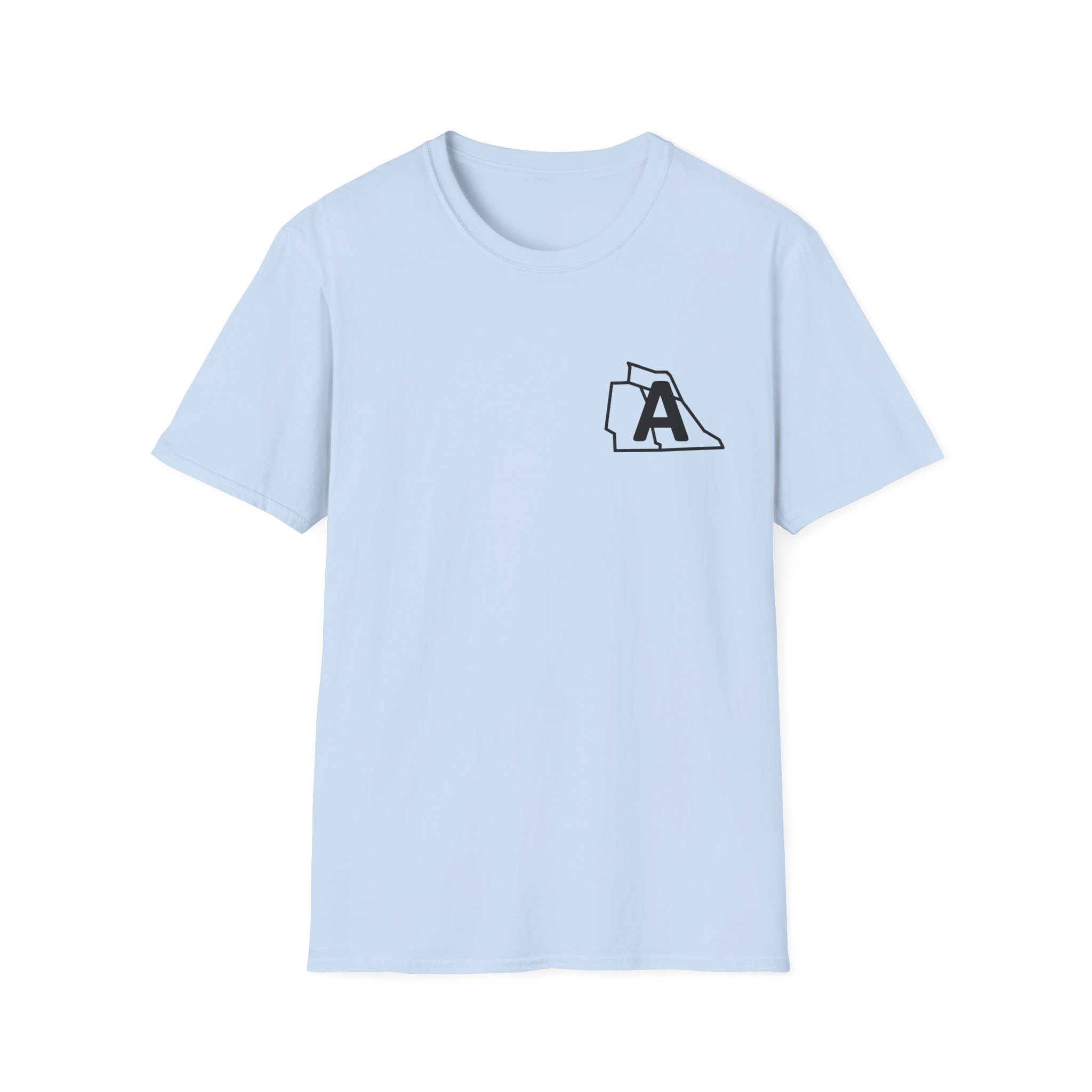 state initial pocket t shirt — minimalist palm graphic tee with 'pelen uxuta / rca pimor' back design state initial pocket t shirt — minimalist palm graphic tee with 'pelen uxuta / rca pimor' back design