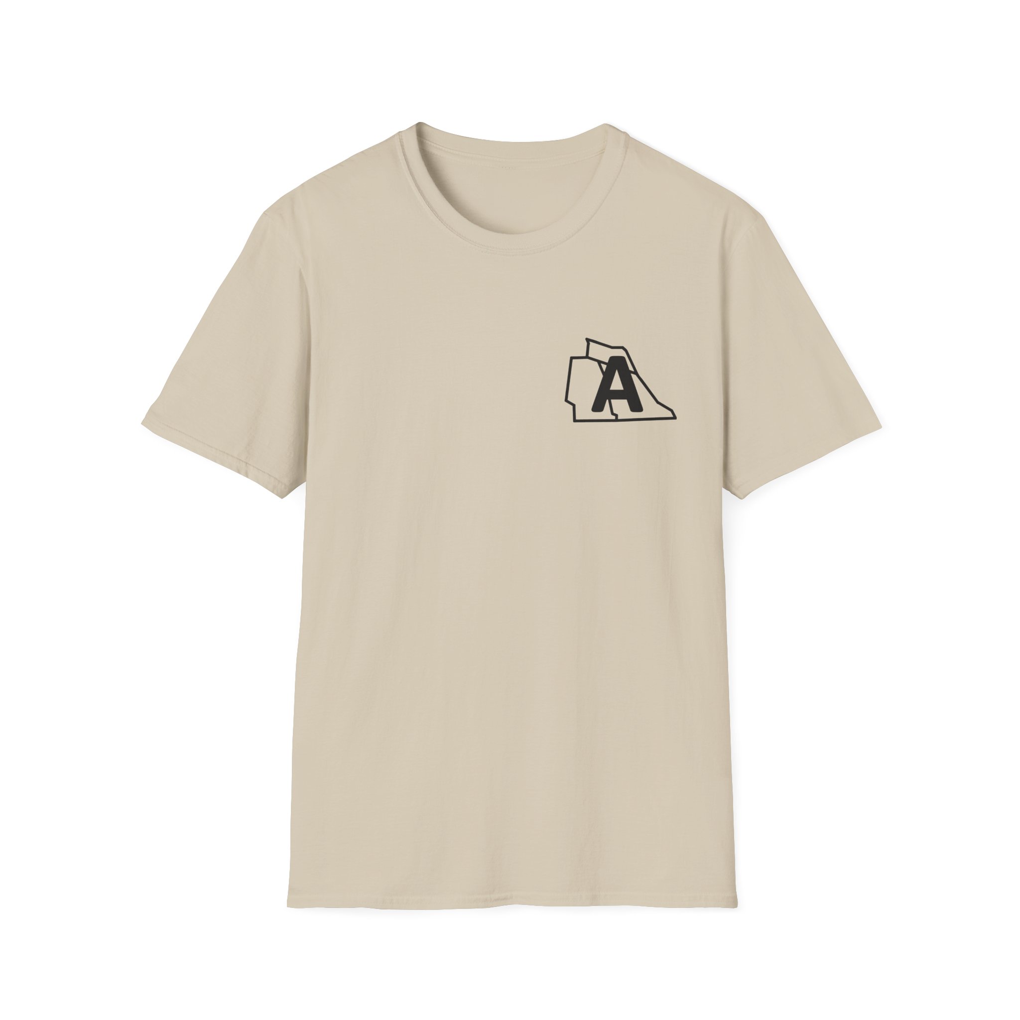 state initial pocket t shirt — minimalist palm graphic tee with 'pelen uxuta / rca pimor' back design state initial pocket t shirt — minimalist palm graphic tee with 'pelen uxuta / rca pimor' back design