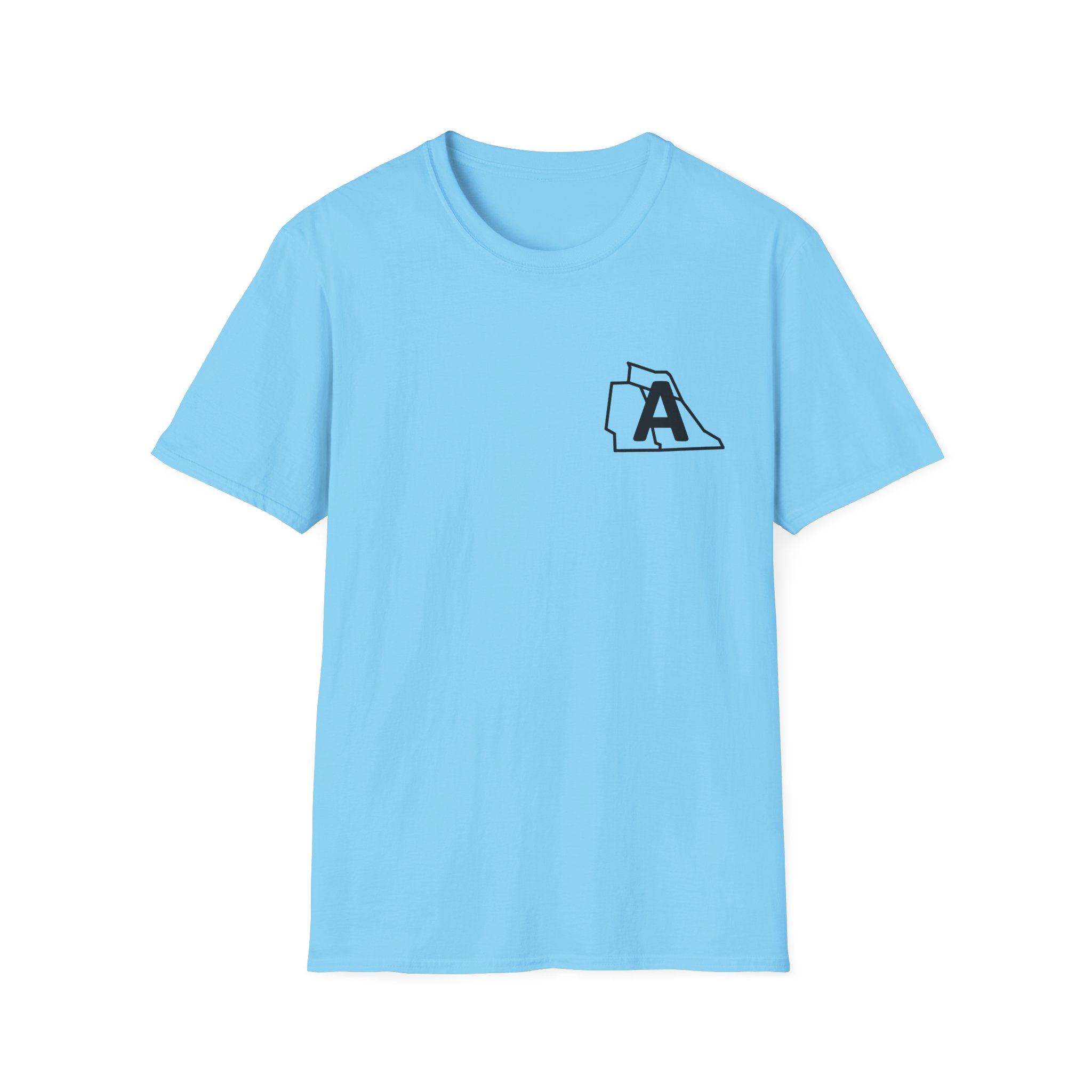 state initial pocket t shirt — minimalist palm graphic tee with 'pelen uxuta / rca pimor' back design state initial pocket t shirt — minimalist palm graphic tee with 'pelen uxuta / rca pimor' back design