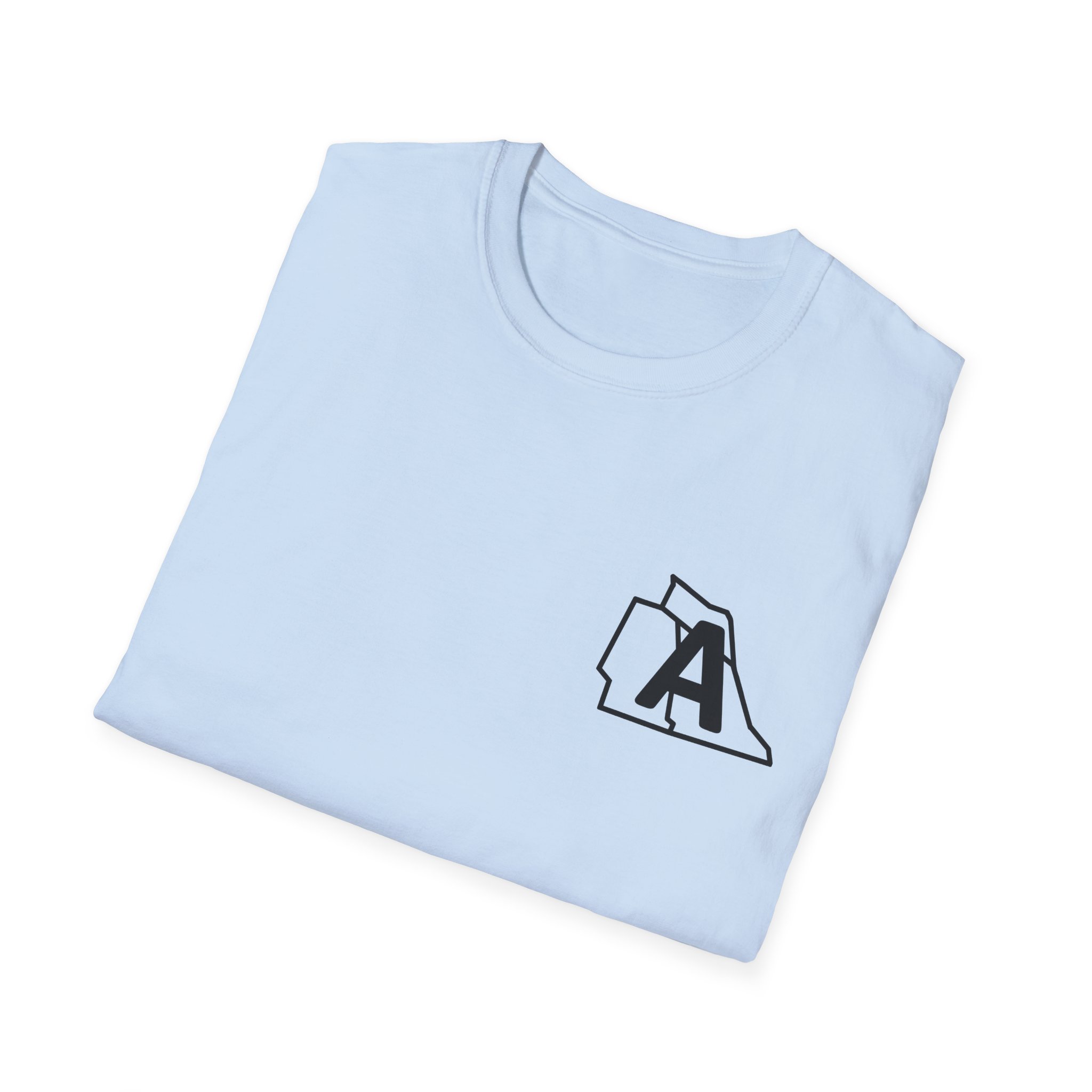 state initial pocket t shirt — minimalist palm graphic tee with 'pelen uxuta / rca pimor' back design state initial pocket t shirt — minimalist palm graphic tee with 'pelen uxuta / rca pimor' back design